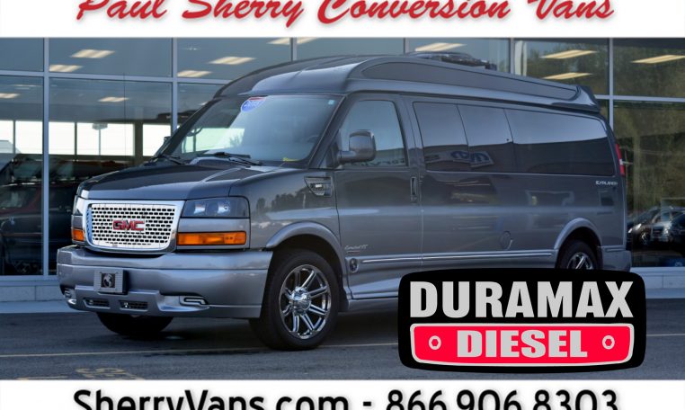 2015 GMC Conversion Van – Explorer Vans 9 Passenger Duramax | CP16125T | Conversion  Vans For Sale at Paul Sherry Conversion Vans