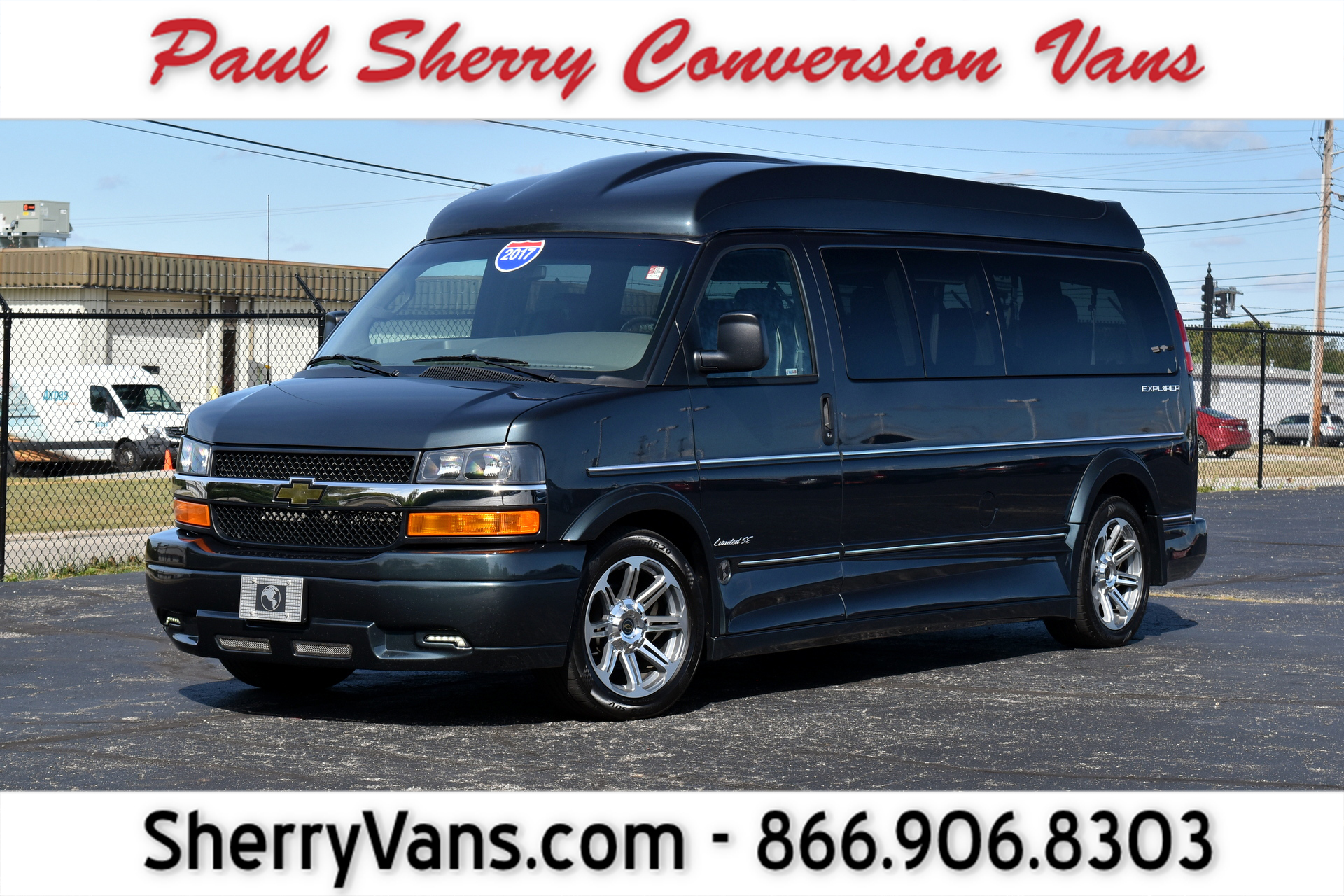 2017 Chevrolet Conversion Van Explorer Vans 9 Passenger CP16139T