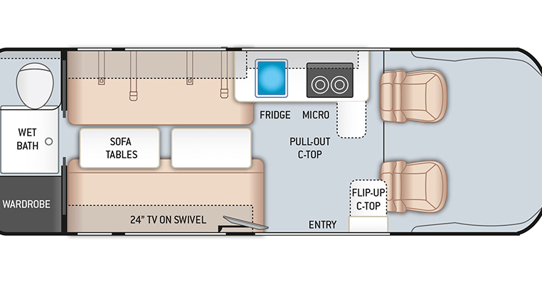 2020 Ram ProMaster Class B Camper Van – Thor Motor Coach Tellaro 20LT ...